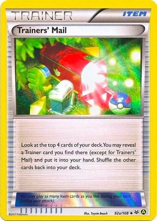 Trainers' Mail - 92a/108 (Holo) [PR - 092a/108]