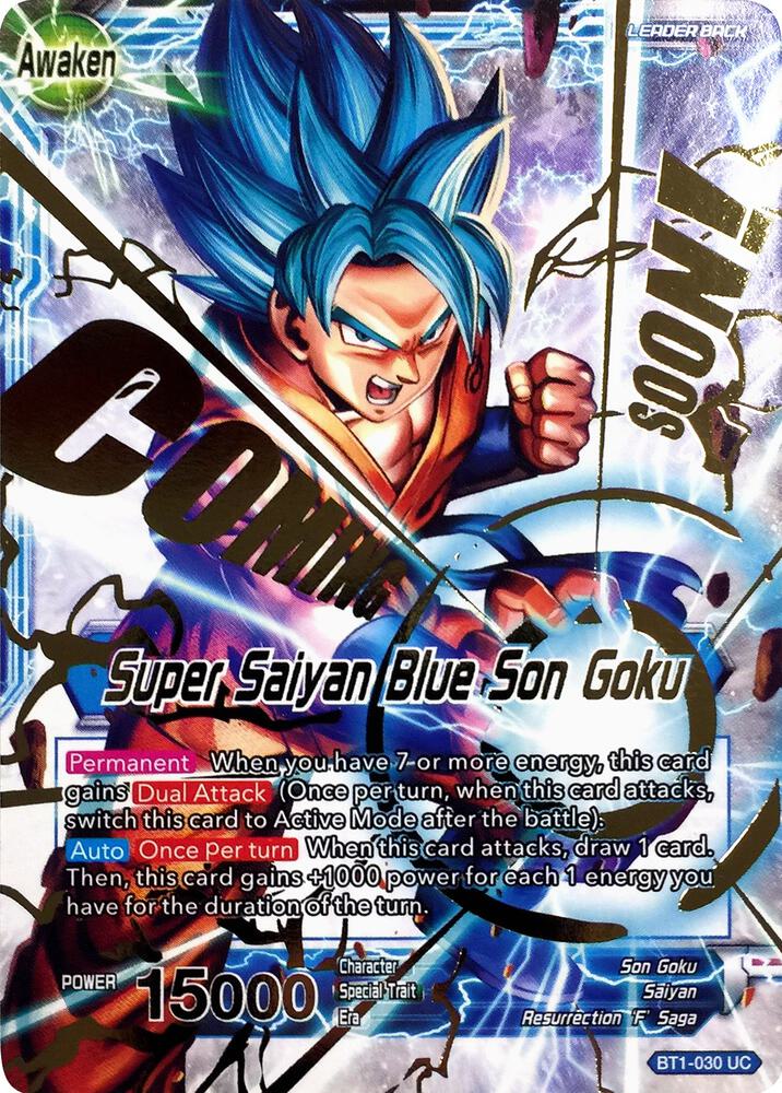 Son Goku // Super Saiyan Blue Son Goku (Hot Stamped) (Back)