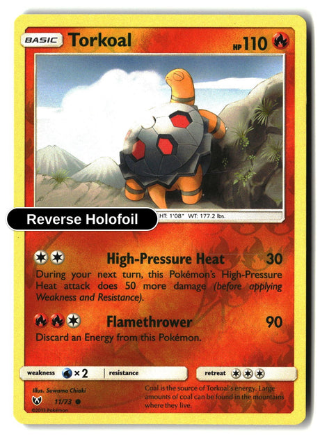 Torkoal - 11/73 - [SHL - Shining Legends] - Reverse Holofoil