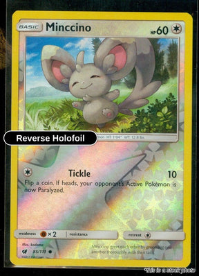 Minccino - 85/111 - [SM04 - SM - Crimson Invasion] - Reverse Holofoil