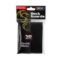 Deck Guards Double Matte Standard - Black (50-Pack)