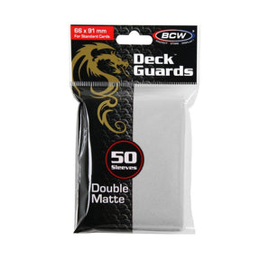 Deck Guards Double Matte Standard - White (50-Pack)