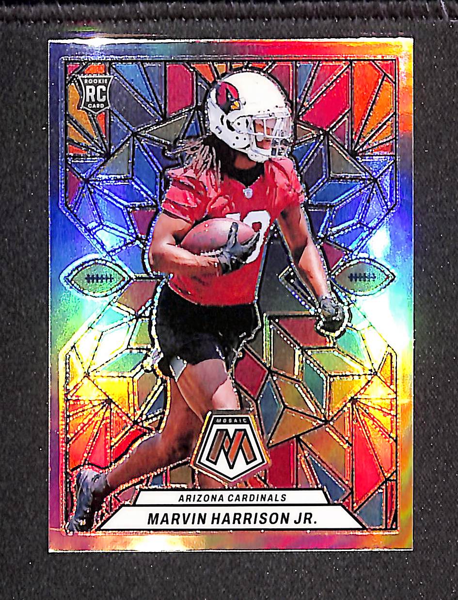 Marvin Harrison Jr. 2024 Panini Mosaic Stained Glass SSP #SG-20