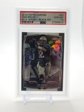 Load image into Gallery viewer, Tom Brady 2014 Topps Chrome Blue Jersey-Black Refractor 62 /299 PSA 10
