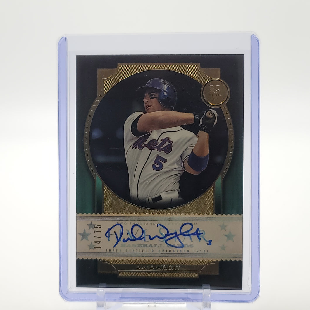 David Wright 2022 Five Star Autograph Green FSA-DWR #14/75  S4353