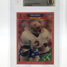Load image into Gallery viewer, Deion Sanders 1989 Pro Set Autograph 486 Beckett Authentic
