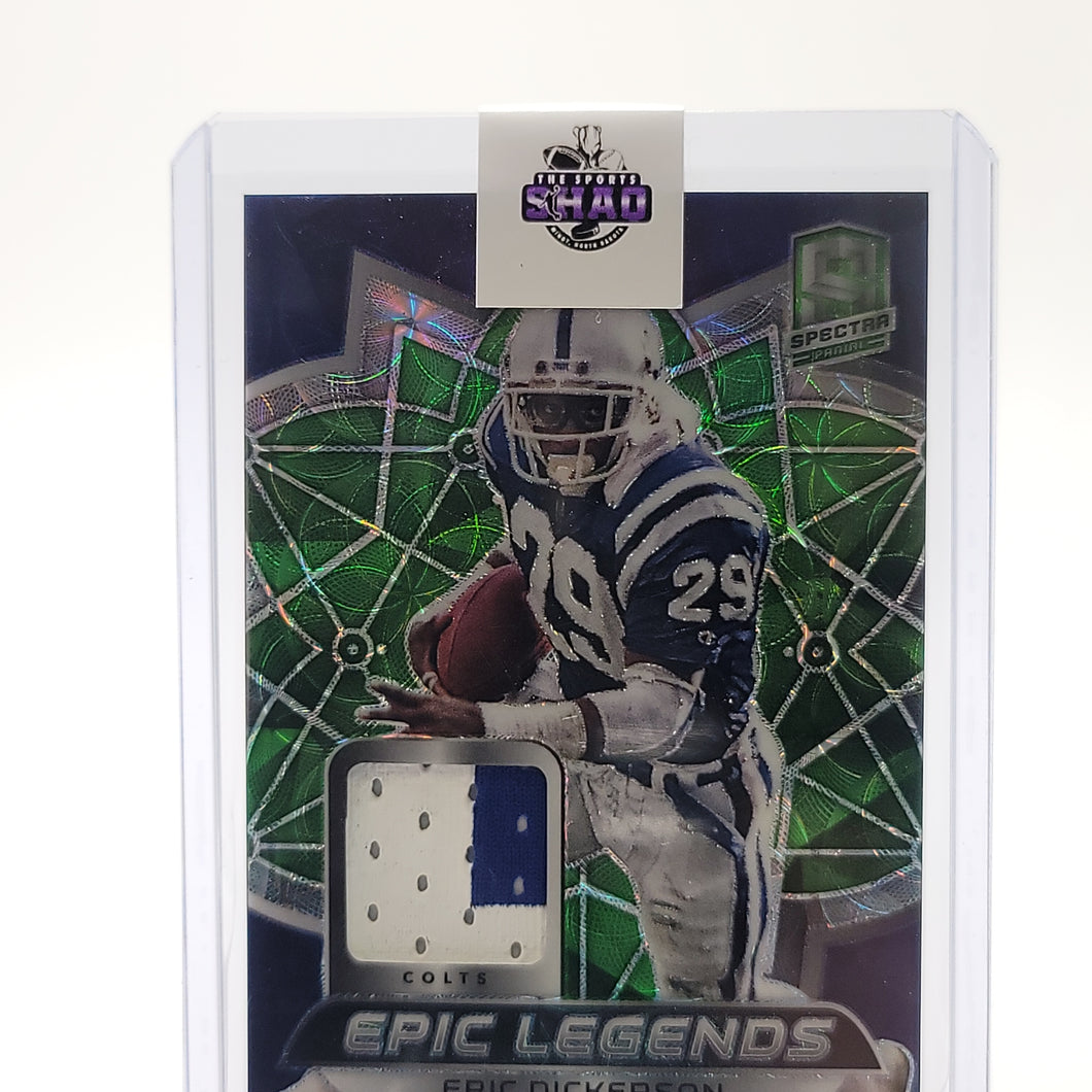 Eric Dickerson 2021 Spectra Epic Legends Green ELM-ED #04/35