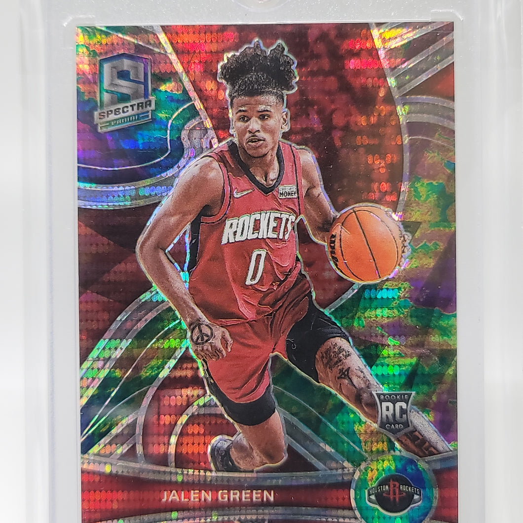 Jalen Green 2021-22 Spectra Celestial Rookie Prizm RC #2/99 Rockets   S4597
