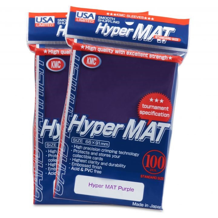 USA Limited KMC Card Barrier - Hyper Matte - Purple (100-Pack)