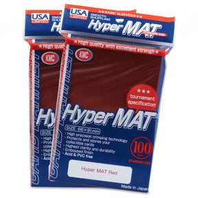 USA Limited KMC Card Barrier - Hyper Matte - Red (100-Pack)