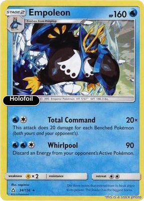 Empoleon - 34/156 (Cracked Ice Holo)