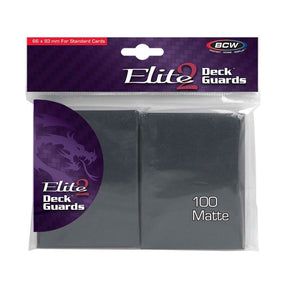 Elite2 Deck Guards - Matte Standard - Cool Grey (100-Pack)