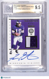 Fran Tarkenton 2018 Panini Encased Legendary Swatch Signatures Gold #LSS-FT 3/10