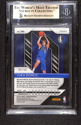Luka Doncic 2018-19 Panini Prizm Prizms Fast Break Pink #280 #/50 BGS 9.5