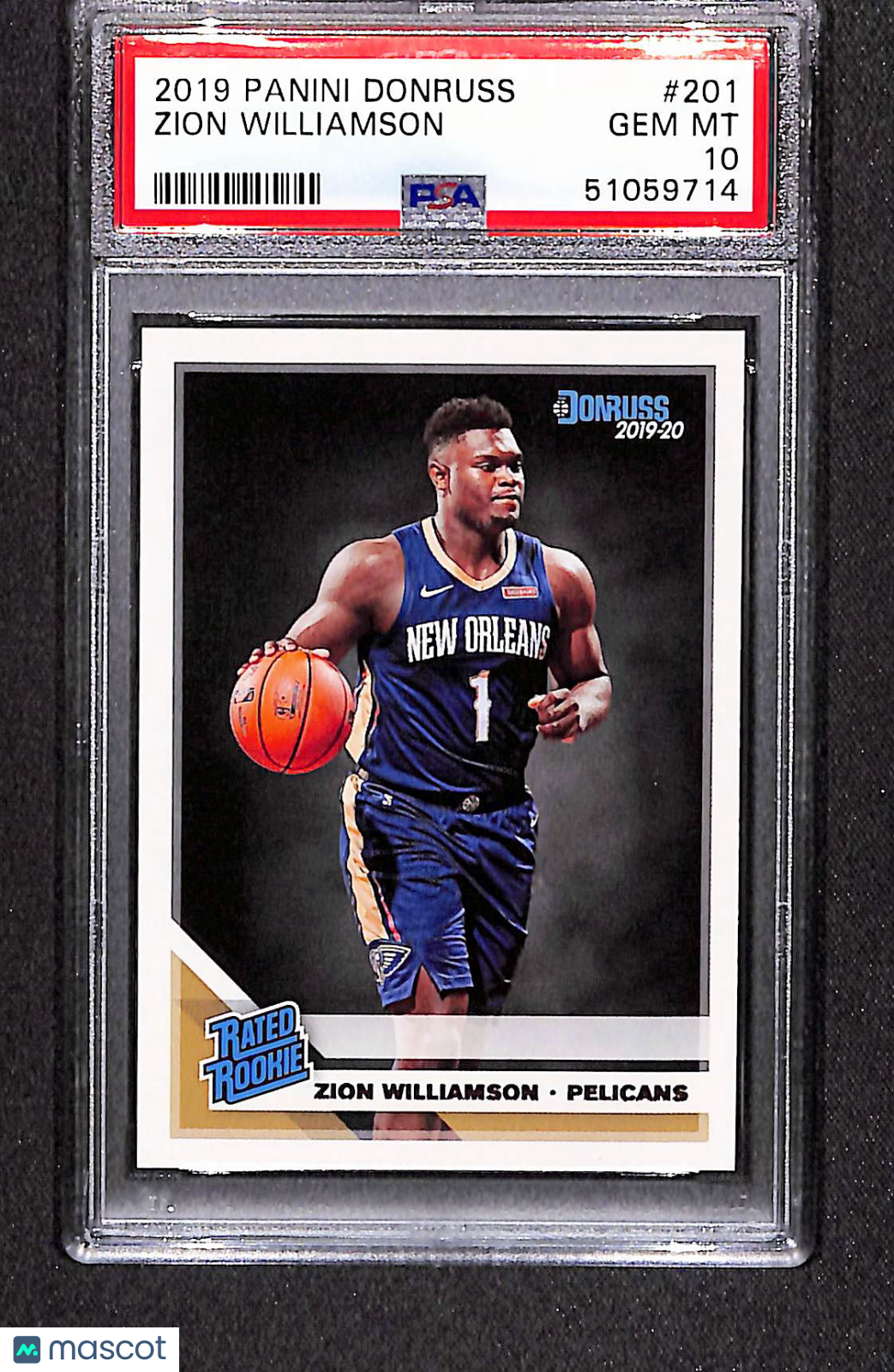 Zion Williamson 2019 Panini Donruss #201 PSA 10