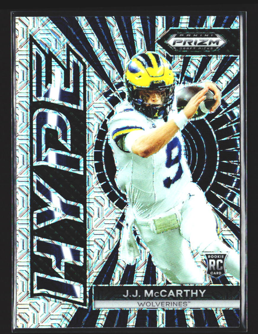 JJ McCarthy 2024 Prizm Draft Picks Hype Mojo Prizm /25 #HP-JM