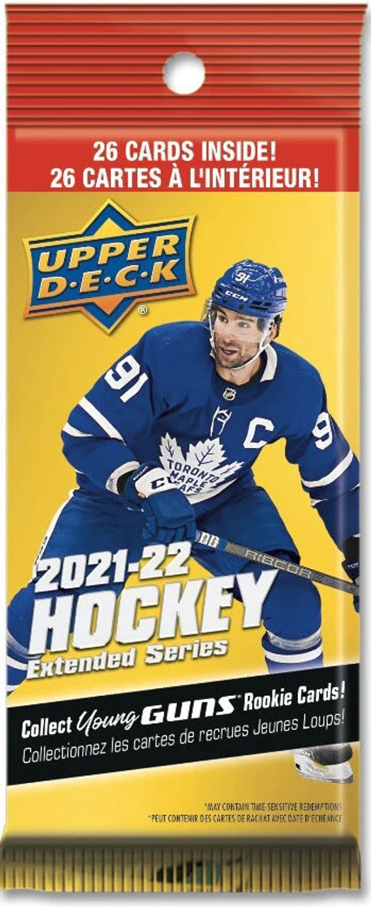 2021-22 Upper Deck Extended Series Hockey Fat Pack Box of 18 (99178)