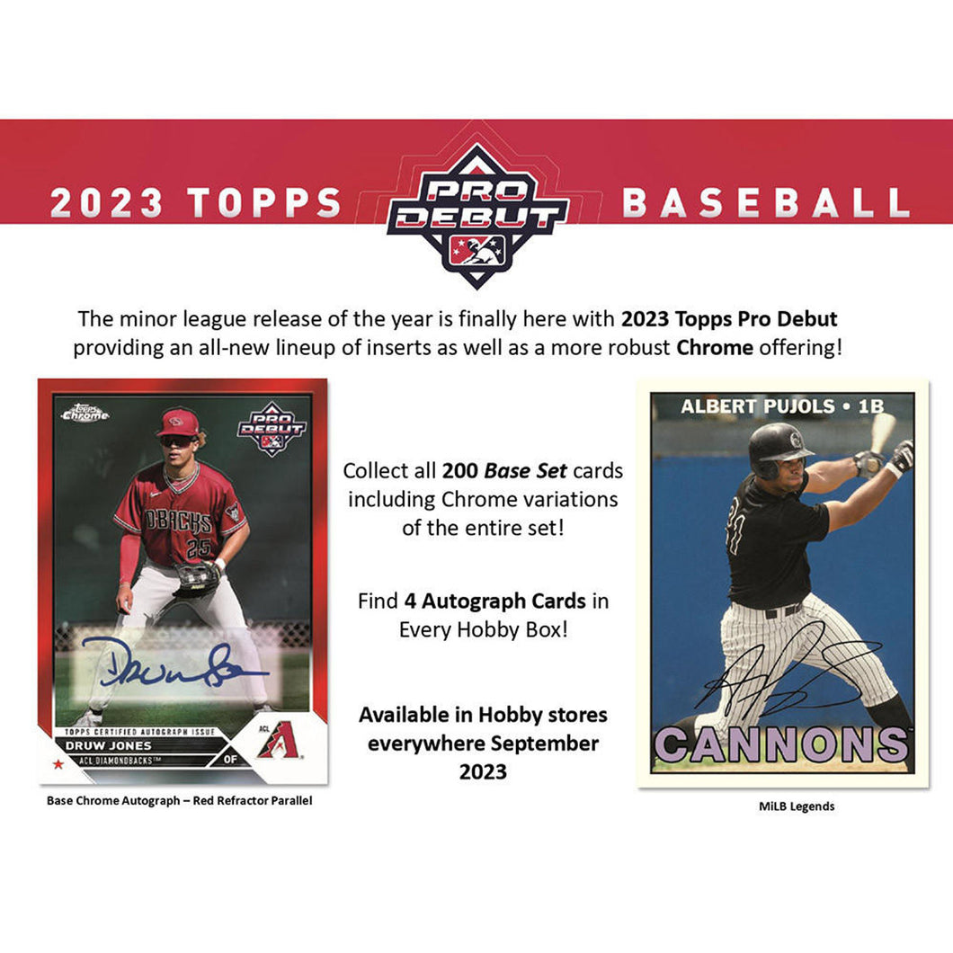 2023 Topps Pro Debut Baseball Hobby Box