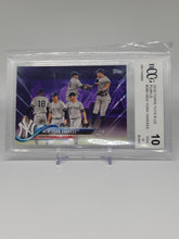 Load image into Gallery viewer, New York Yankees 2018 Topps Toys R Us Purple Team Card 286 BCCG 10   S4716
