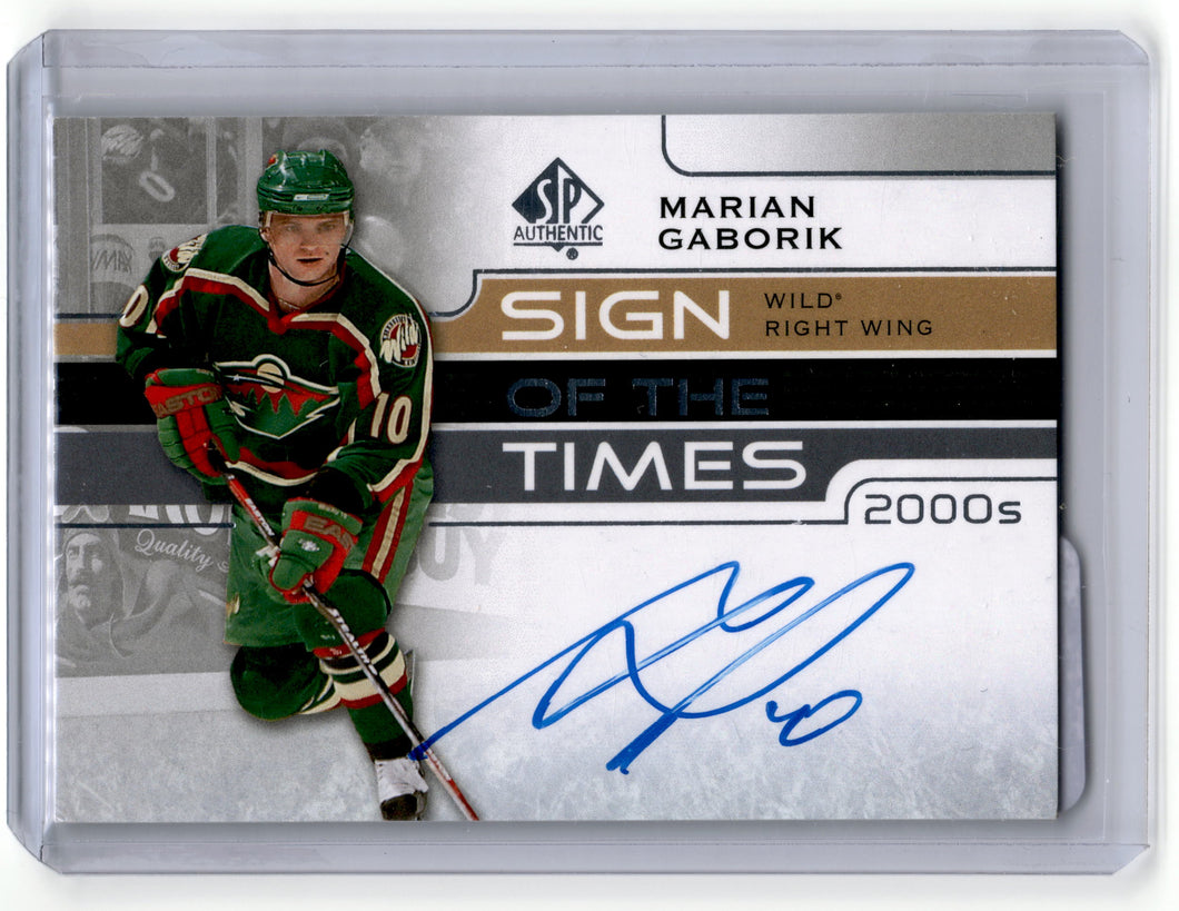 Marian Gaborik 2019 SP Authentic Sign of the Times STOO-MG  S4758