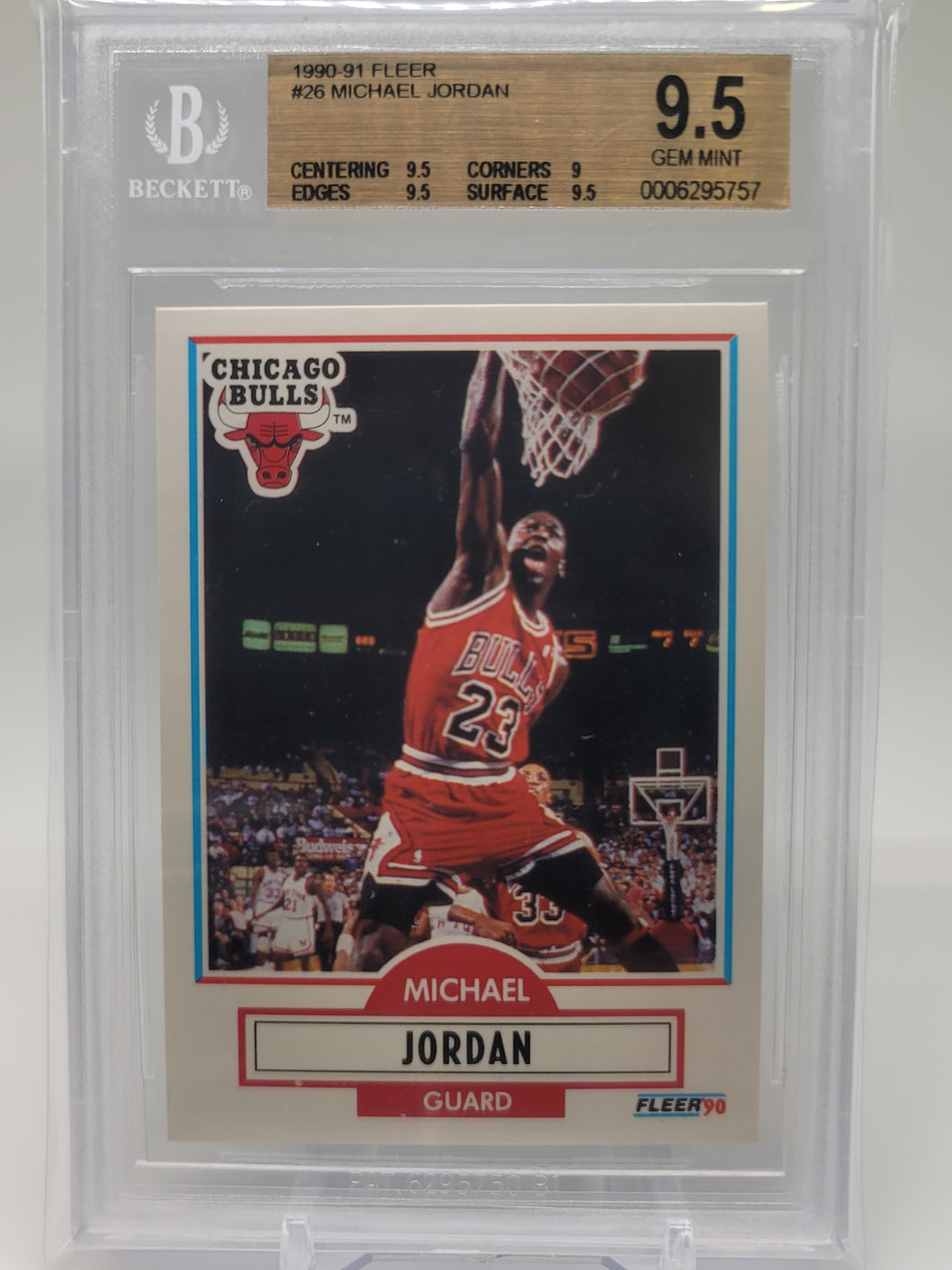 Michael Jordan 1990 Fleer 26 BGS 9.5  S4799