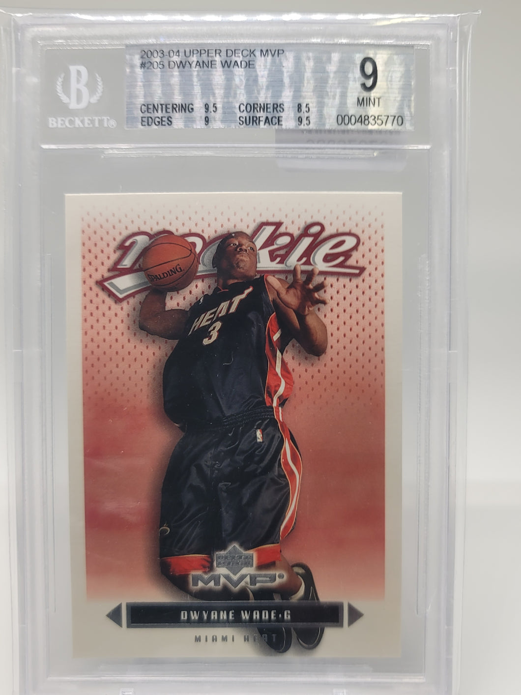 Dwyane Wade 2003 Upper Deck MVP 205 BGS 9    S4927