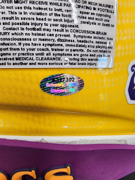 Cris Carter Autographed Vikings Hydro Speed Flex Authentic