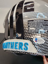 Christian McCaffery Autographed Panthers Hydro Schutt Authentic