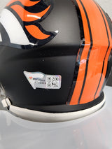 Peyton Manning Autographed Mini Helmet Broncos Matte Black