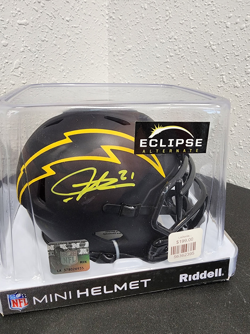 LaDanian Tomlinson Mini Helmet Chargers Eclipse