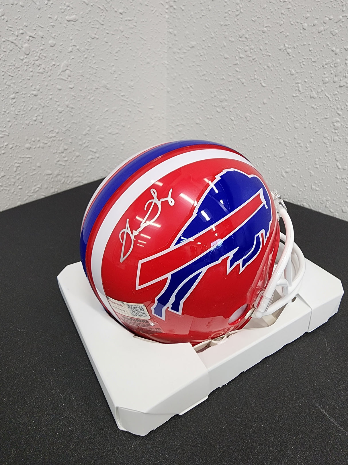 Thurman Thomas Autographed Bills Mini Helmet