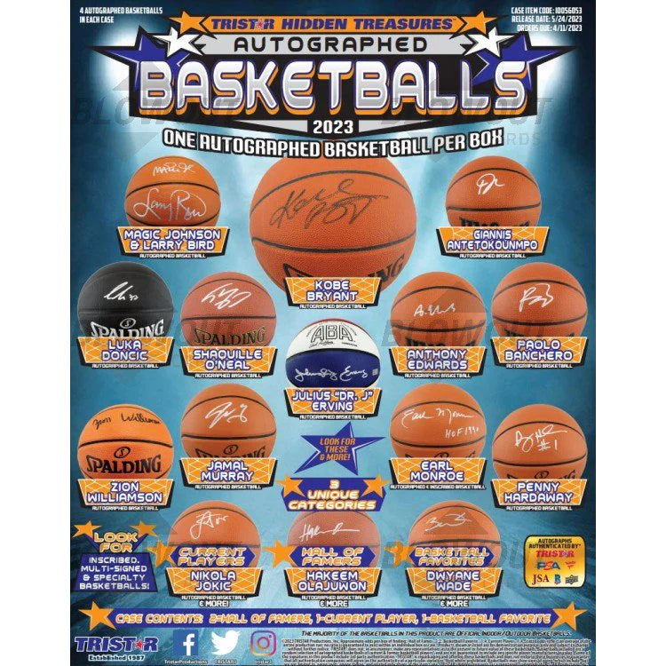 2023 TriStar Hidden Treasures Autographed Basketball Hobby Box