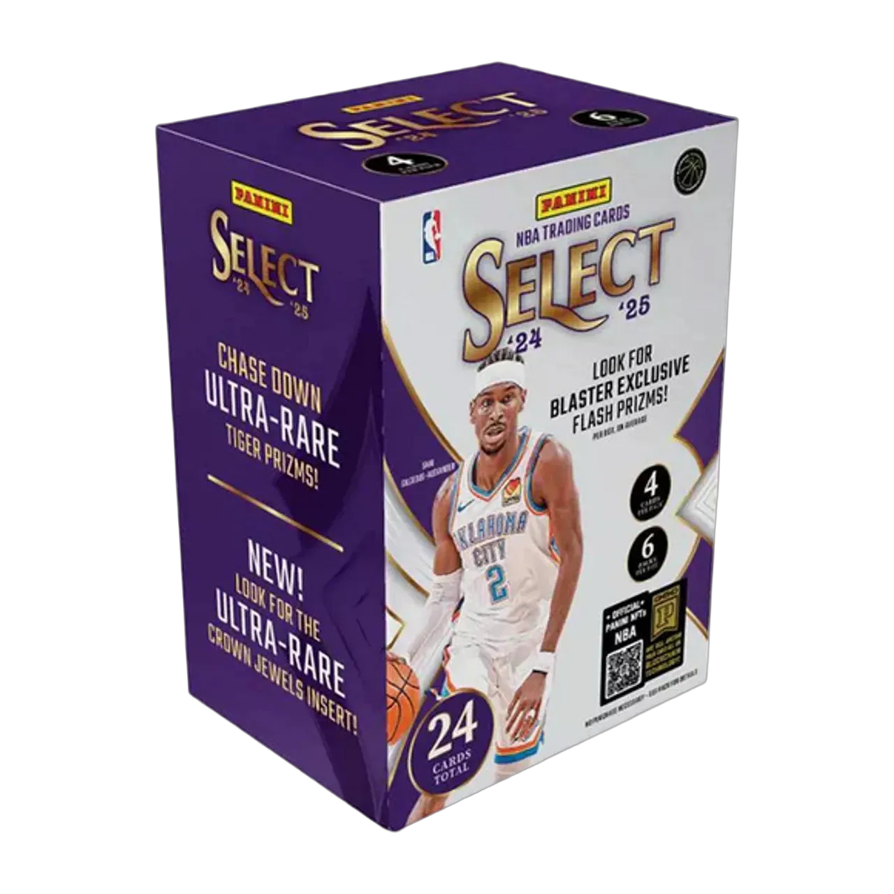 2024-25 Panini Select Basketball 6-Pack Blaster Box(Flash Prizms)