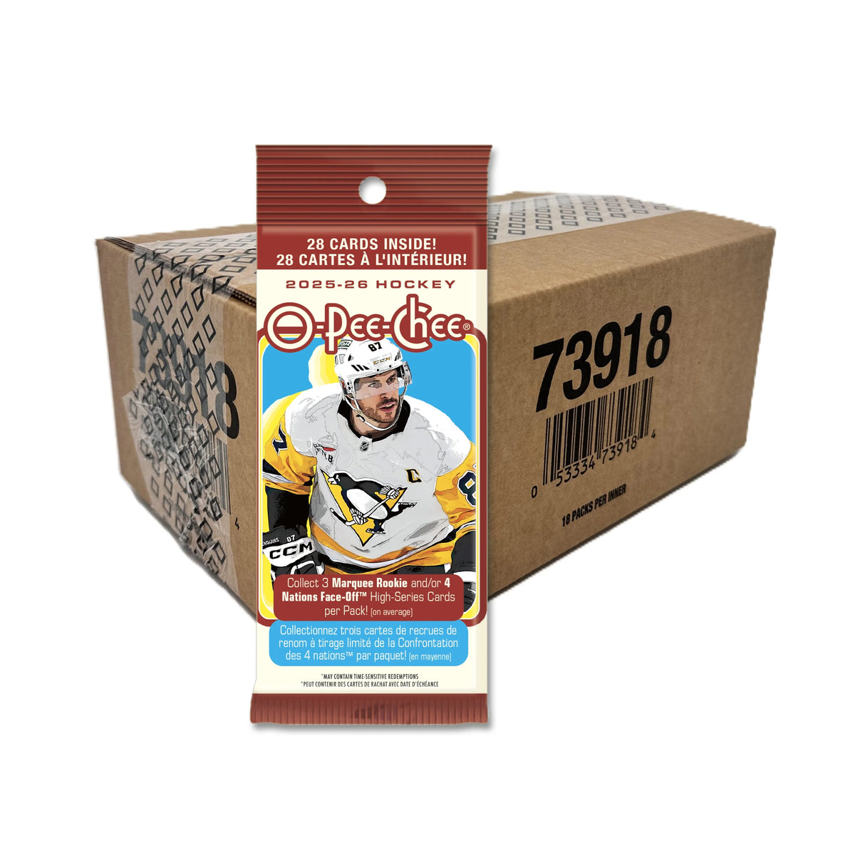 2025-26 Upper Deck O-Pee-Chee Hockey Fat Pack 18-Pack Box