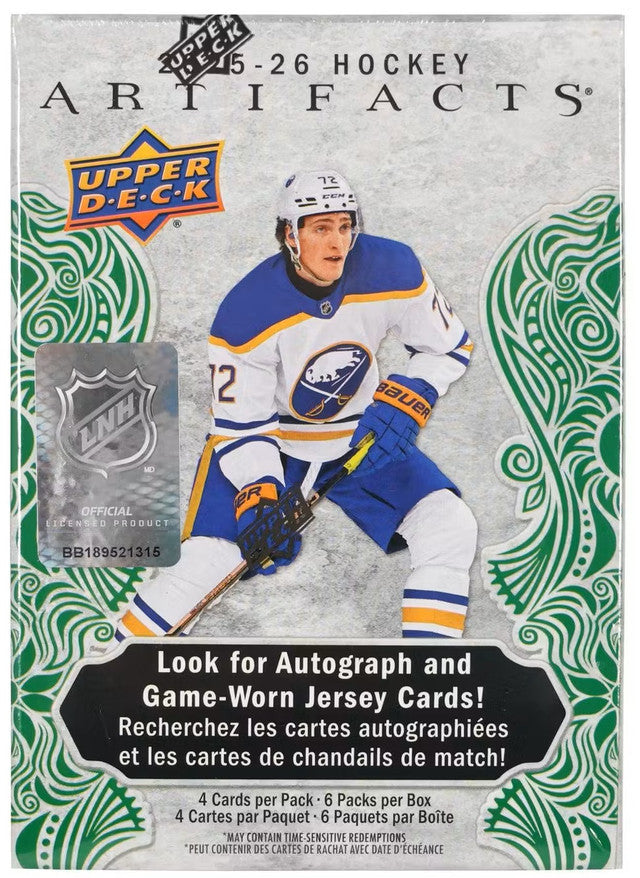 2025-26 Upper Deck Artifacts Hockey Blaster Box