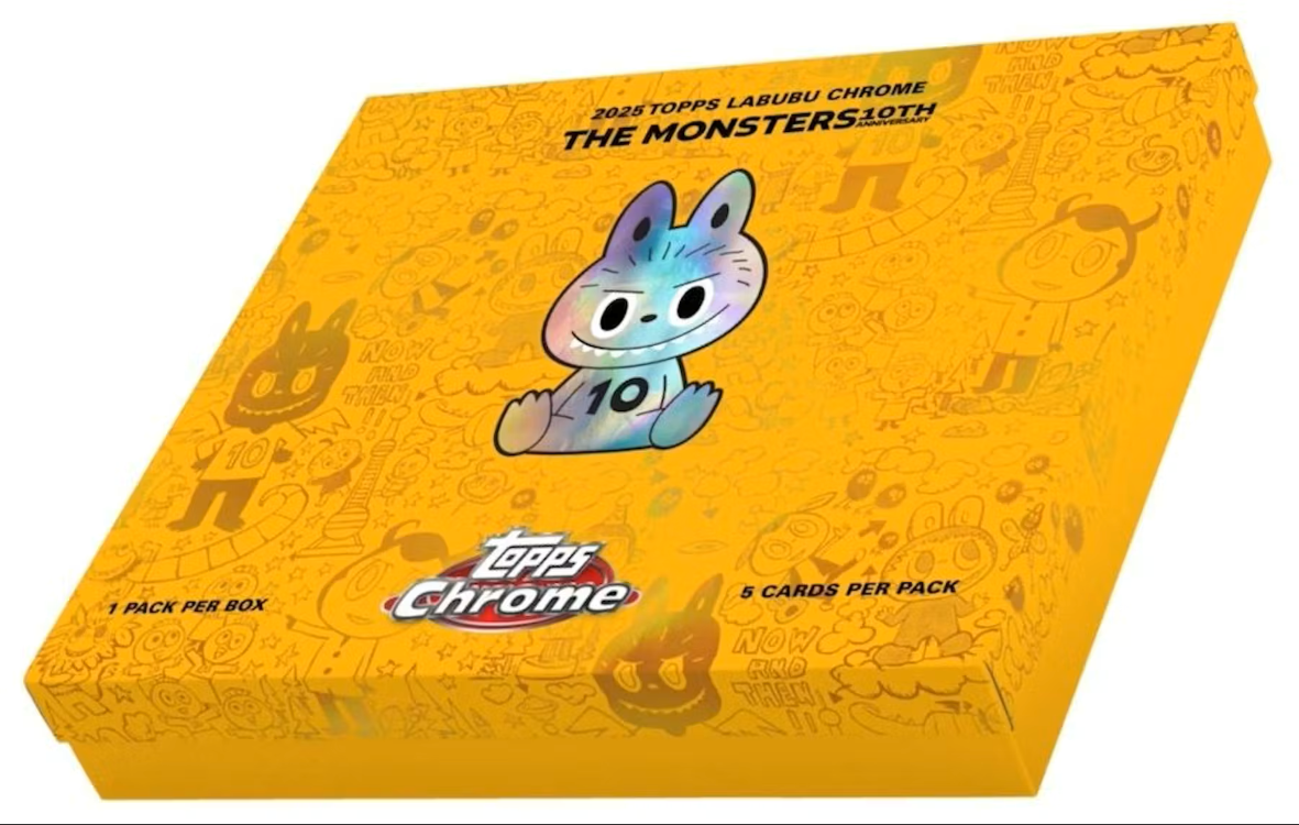 2025 Topps Chrome Labubu 10th Anniversary Hobby Box