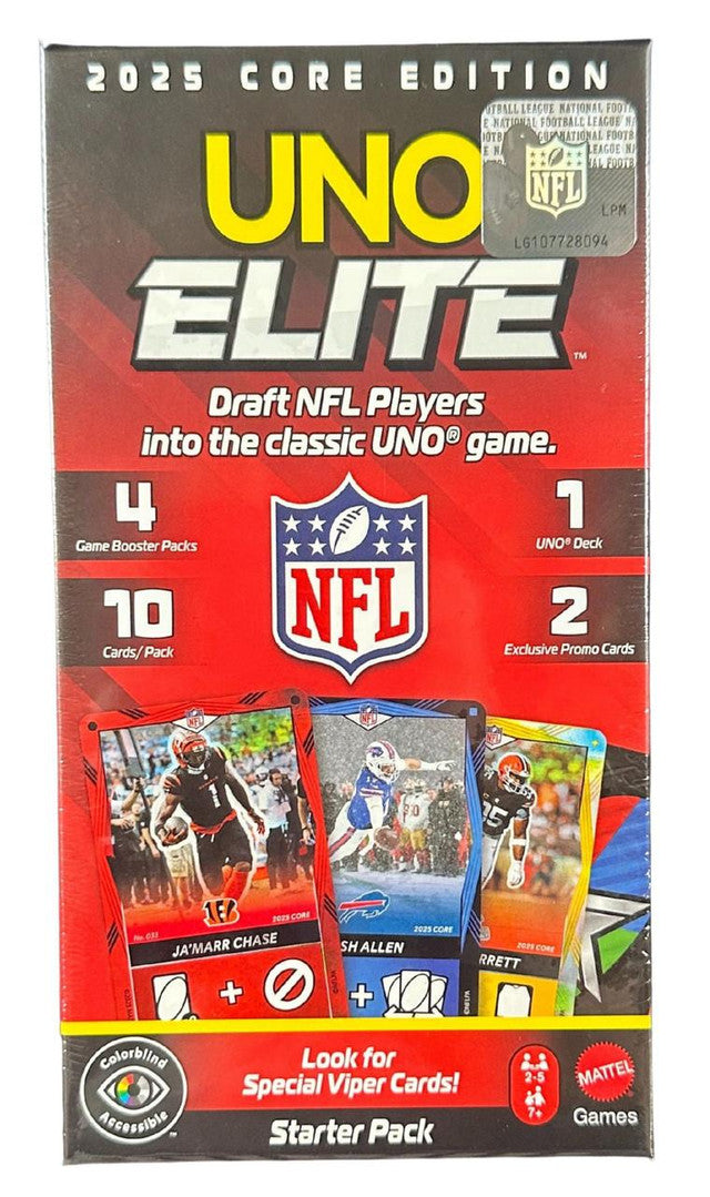2025 UNO Elite Football Core Edition Starter Pack Box