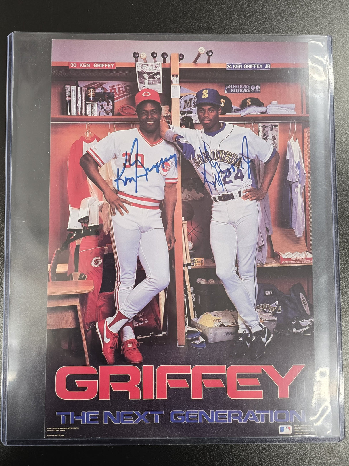 Ken Griffey, Ken Griffey Jr. Signed Griffey "The Next Generation" picture
