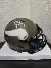Load image into Gallery viewer, Justin Jefferson Salute to Service Vikings Mini Helmet
