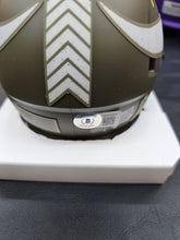 Load image into Gallery viewer, Randy Moss Autographed Minnesota Vikings Mini Helmet Salute to Service
