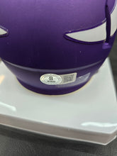 Load image into Gallery viewer, JJ McCarthy Autographed Minnesota Vikings Mini Helmet (Purple)
