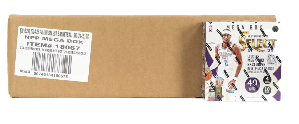 2024-25 Panini Select Basketball Mega 20-Box Case(Cracked Ice)
