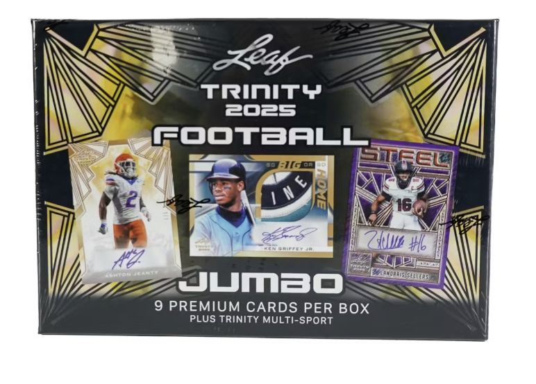 2025 Leaf Trinity Football Hobby Jumbo Box