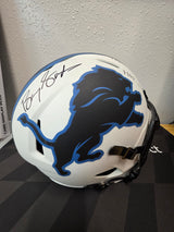 Barry Sanders Full Size Autographed Replica Helmet