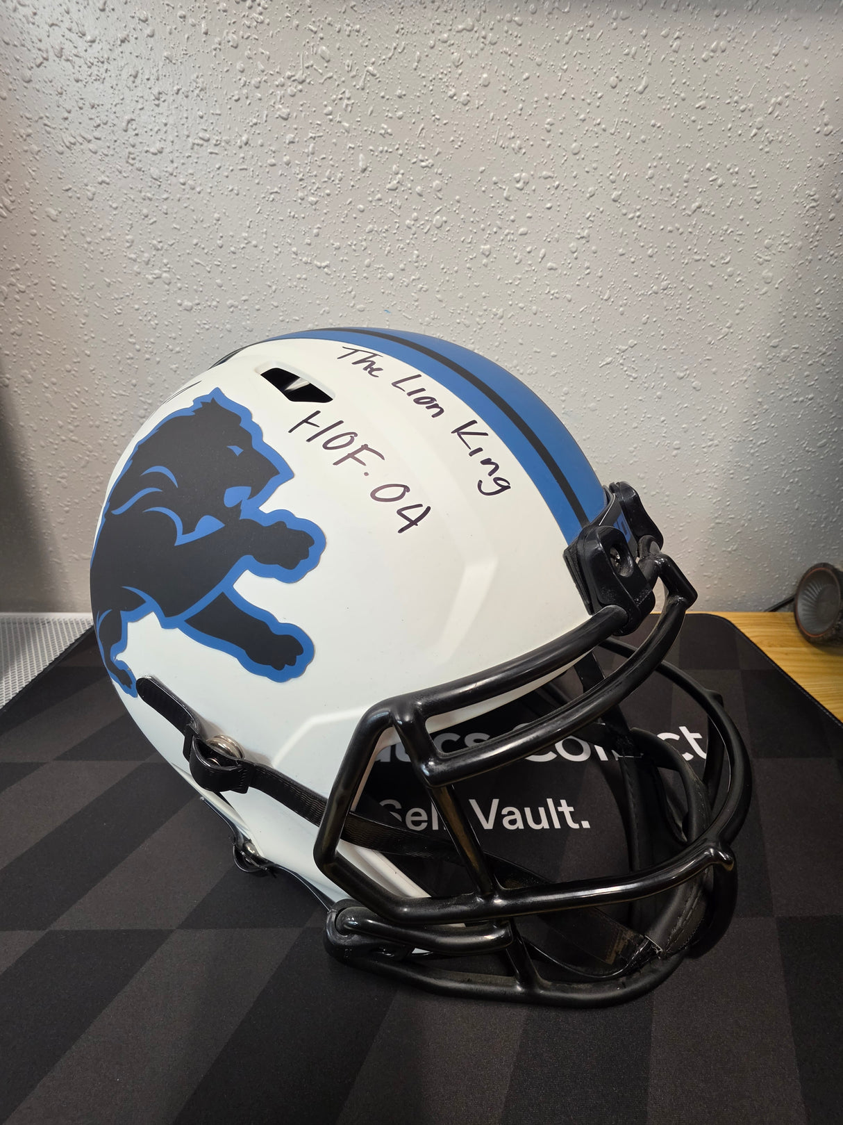 Barry Sanders Full Size Autographed Replica Helmet