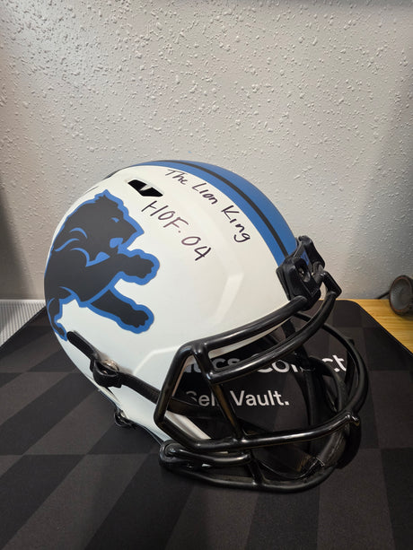 Barry Sanders Full Size Autographed Replica Helmet