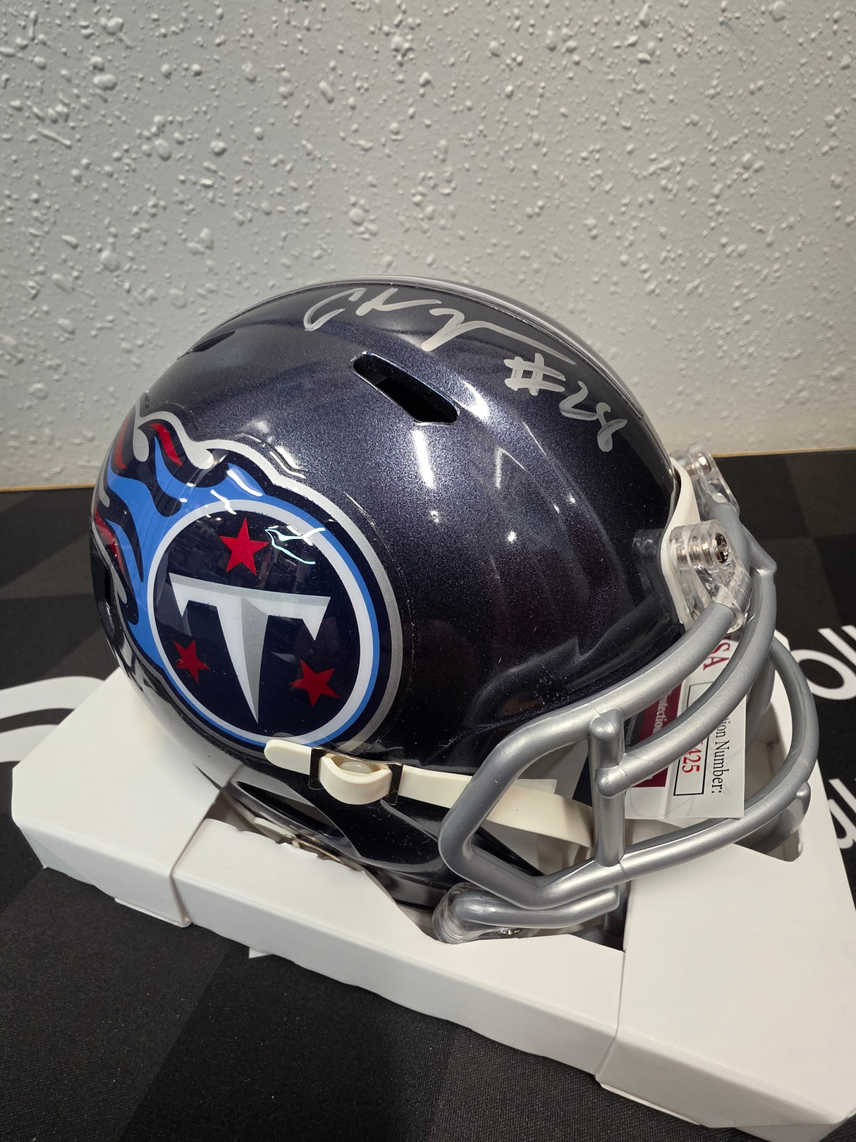 Chris Johnson Autographed Mini Helmet