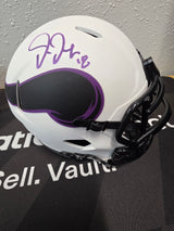 Justin Jefferson Autographed Minnesota Vikings Mini Helmet - White