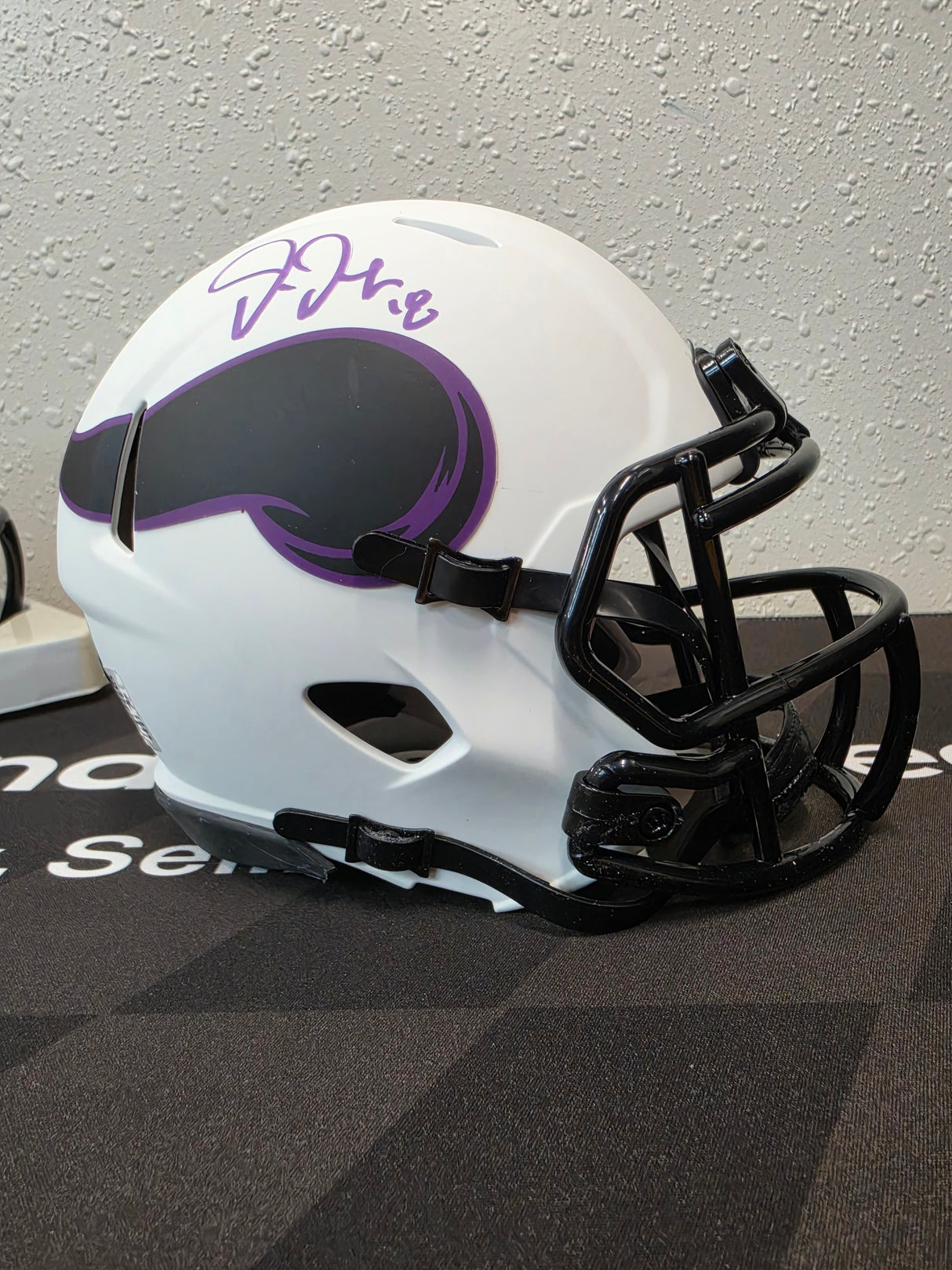 Justin Jefferson Autographed Minnesota Vikings Mini Helmet - White