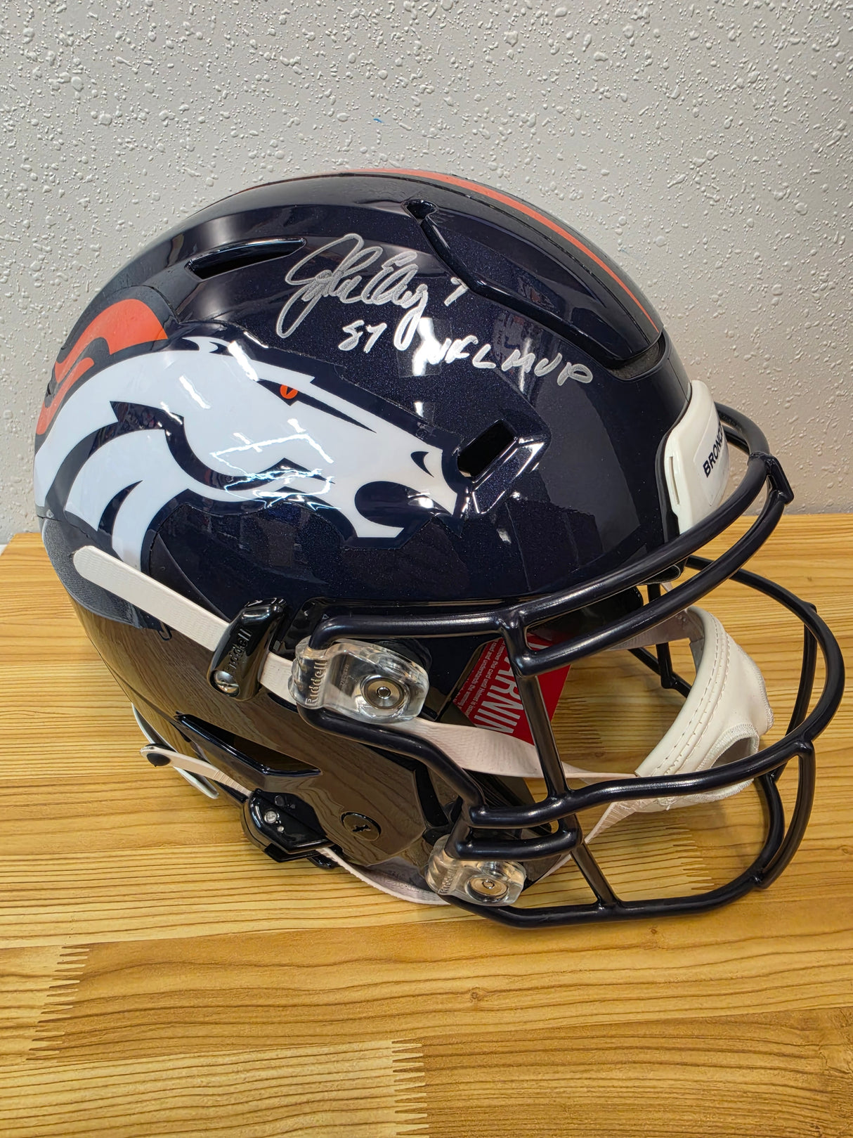 John Elway Autographed Full Size Speed Flex Helmet